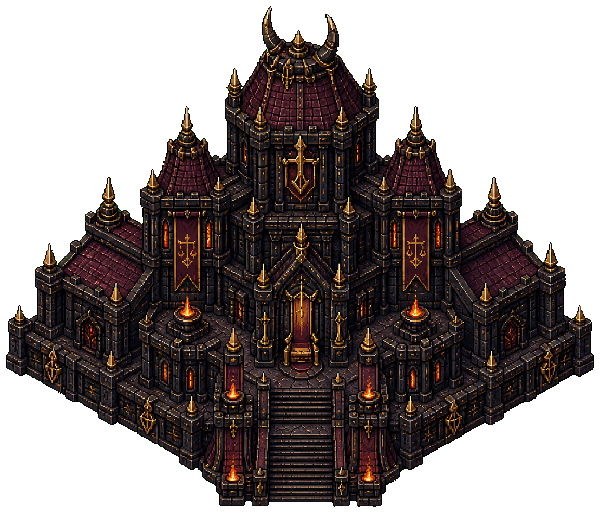 Black Seat, an isometric building from Hell's Contractor