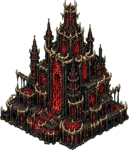 Eternal Brood Spire, an isometric building from Hell's Contractor