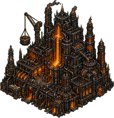 World Forge, an isometric building from Hell's Contractor