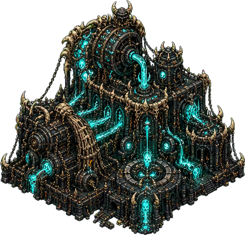 Endless Agony Engine, an isometric building from Hell's Contractor