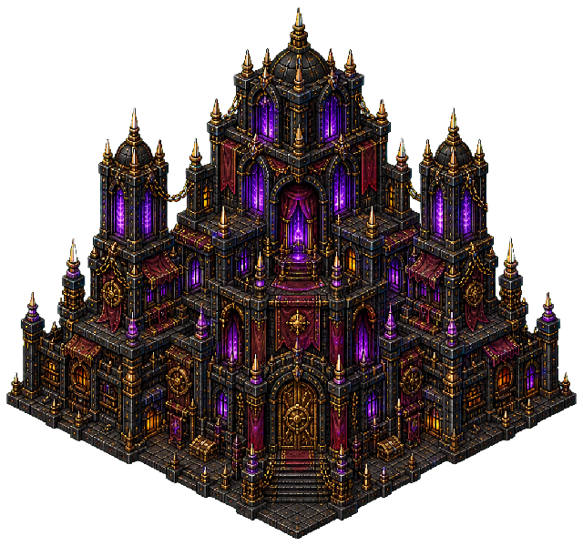 Infernal Palace, an isometric building from Hell's Contractor